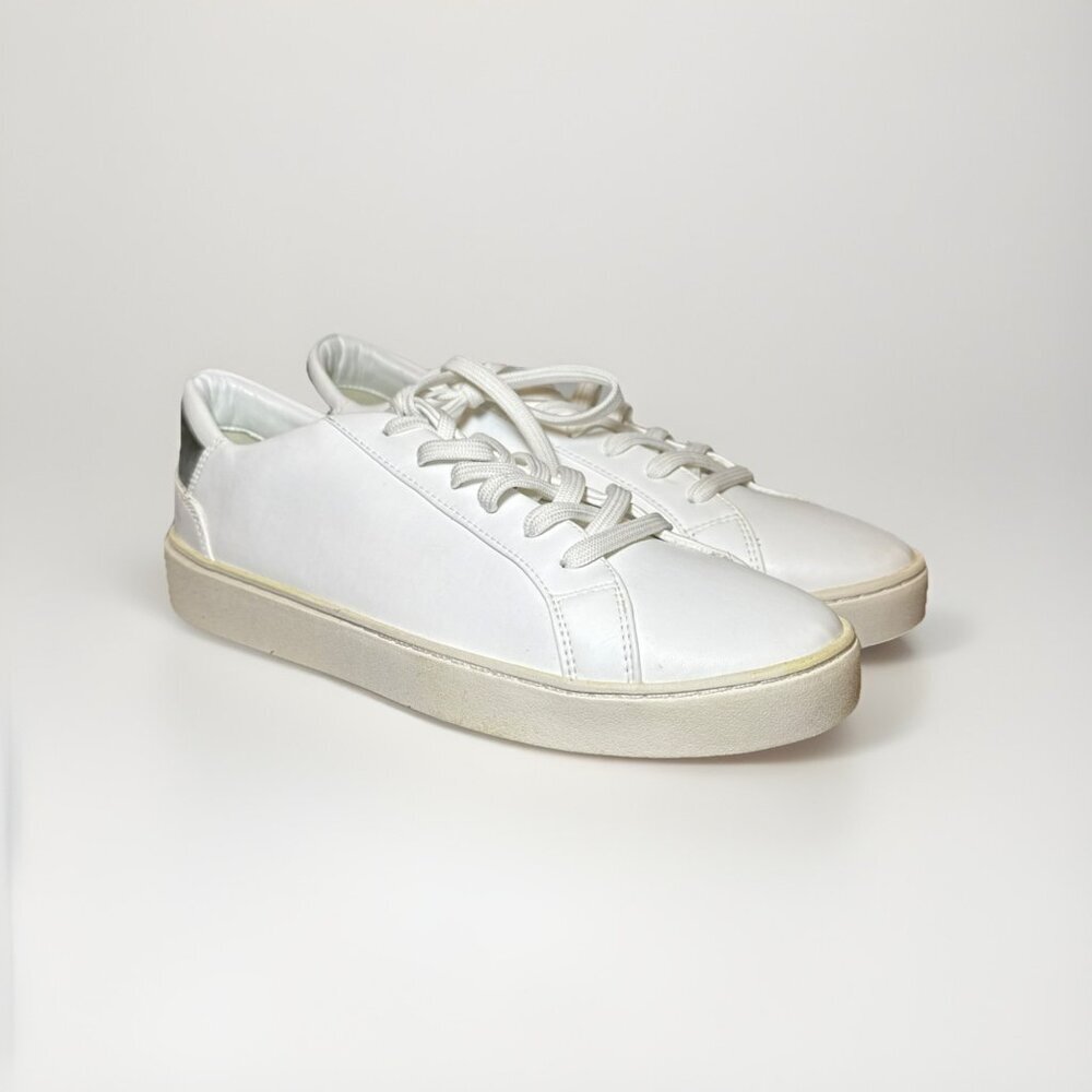 Thousand Fell Sneakers Mens 11.5 White Faux Leather Low Top Lace Up Trainer